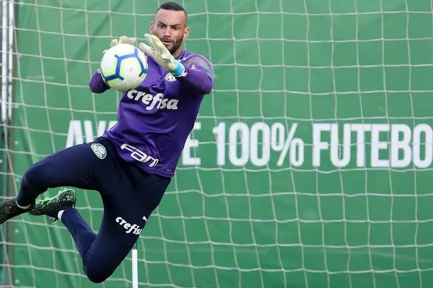 Weverton, goleiro do Palmeiras — Foto: Fabio Menotti/Palmeiras