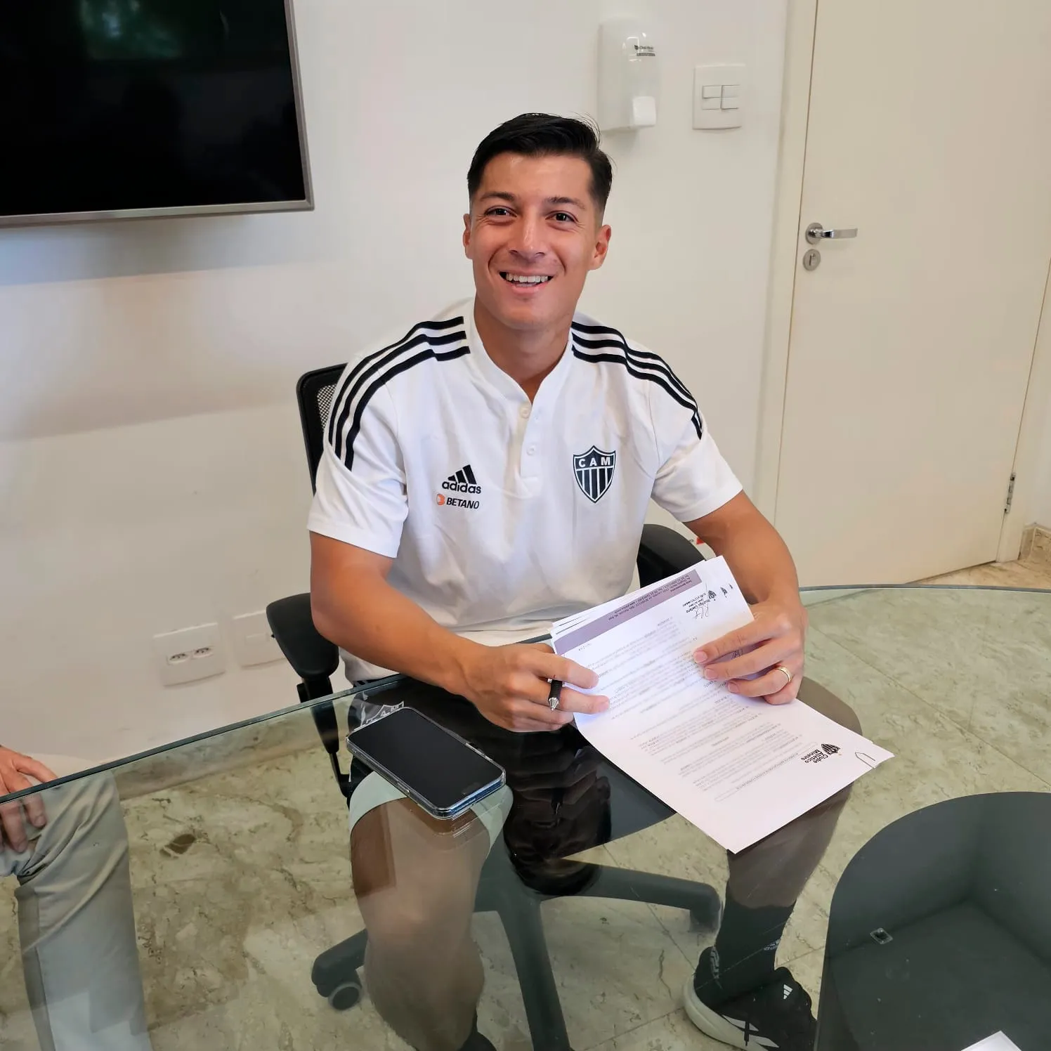 Alan Franco renovou com o Galo. Reprodução Atlético-MG