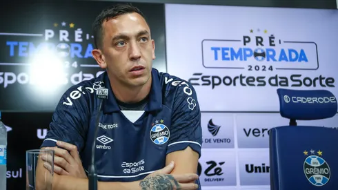 Apresentação de Agustín Marchesín. FOTO: LUCAS UEBEL/GREMIO FBPA