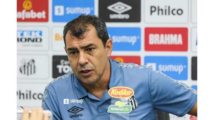 Fabio Carille, tecnico do Santos, da entrevista apos a derrota por 3 a 0 para o Juventude, no Estadio Alfredo Jaconi, pelo Campeonato Brasileiro A de 2021. Luiz Erbes/AGIF