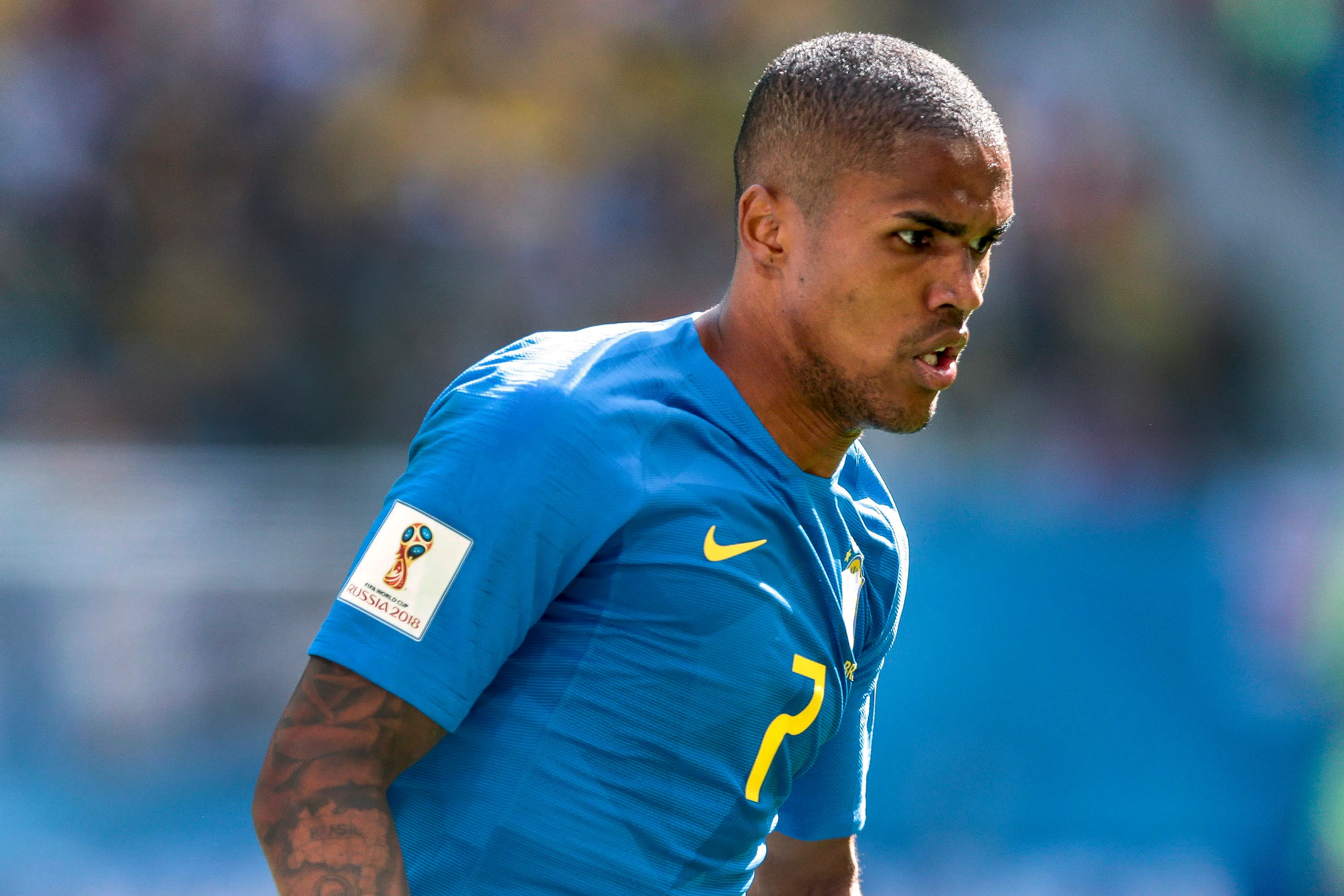 Douglas Costa do Brasil durante partida contra o Costa Rica no estadio Sao Petesburgo pelo campeonato Copa do Mundo 2018. Foto: Ale Cabral/AGIF
