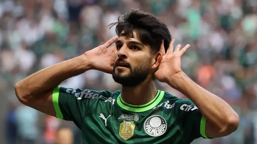 Flaco López, em ação pelo Palmeiras - Foto: Cesar Greco/Palmeiras