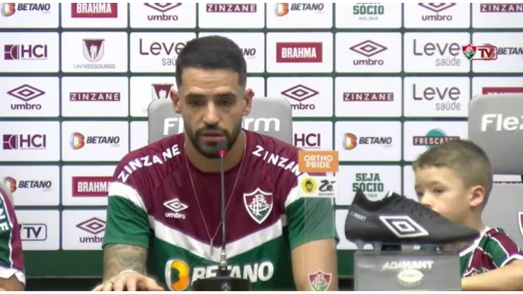 Renato Augusto foi apresentado nesta quinta-feira (11). Foto: Reprodução Youtube Fluminense