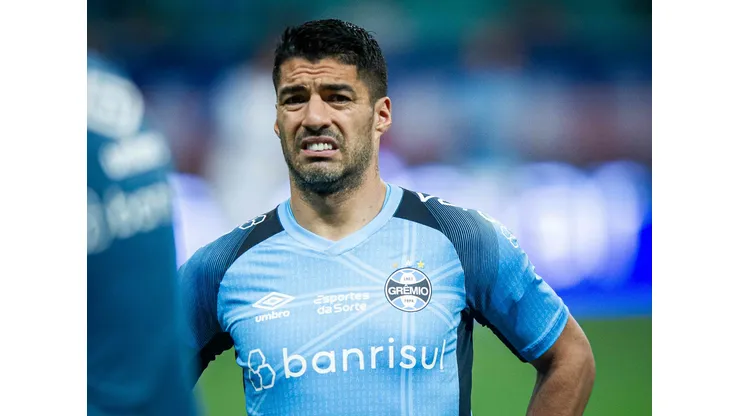 Luis Suárez, em sua passagem pelo Grêmio. Foto: Jhony Pinho/AGIF