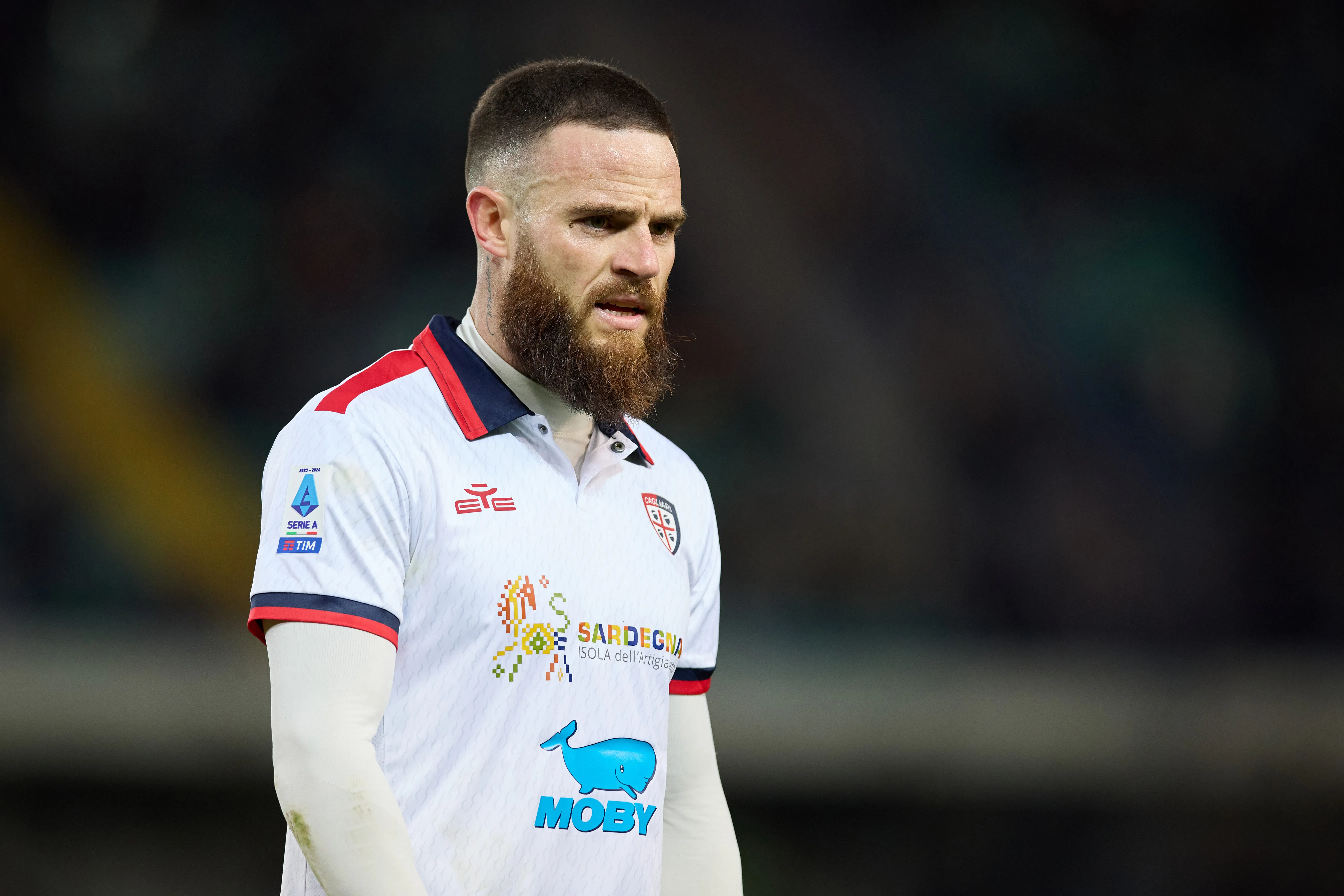 Nahitan Nandez no Cagliari Calcio. Francesco Scaccianoce/Getty Images