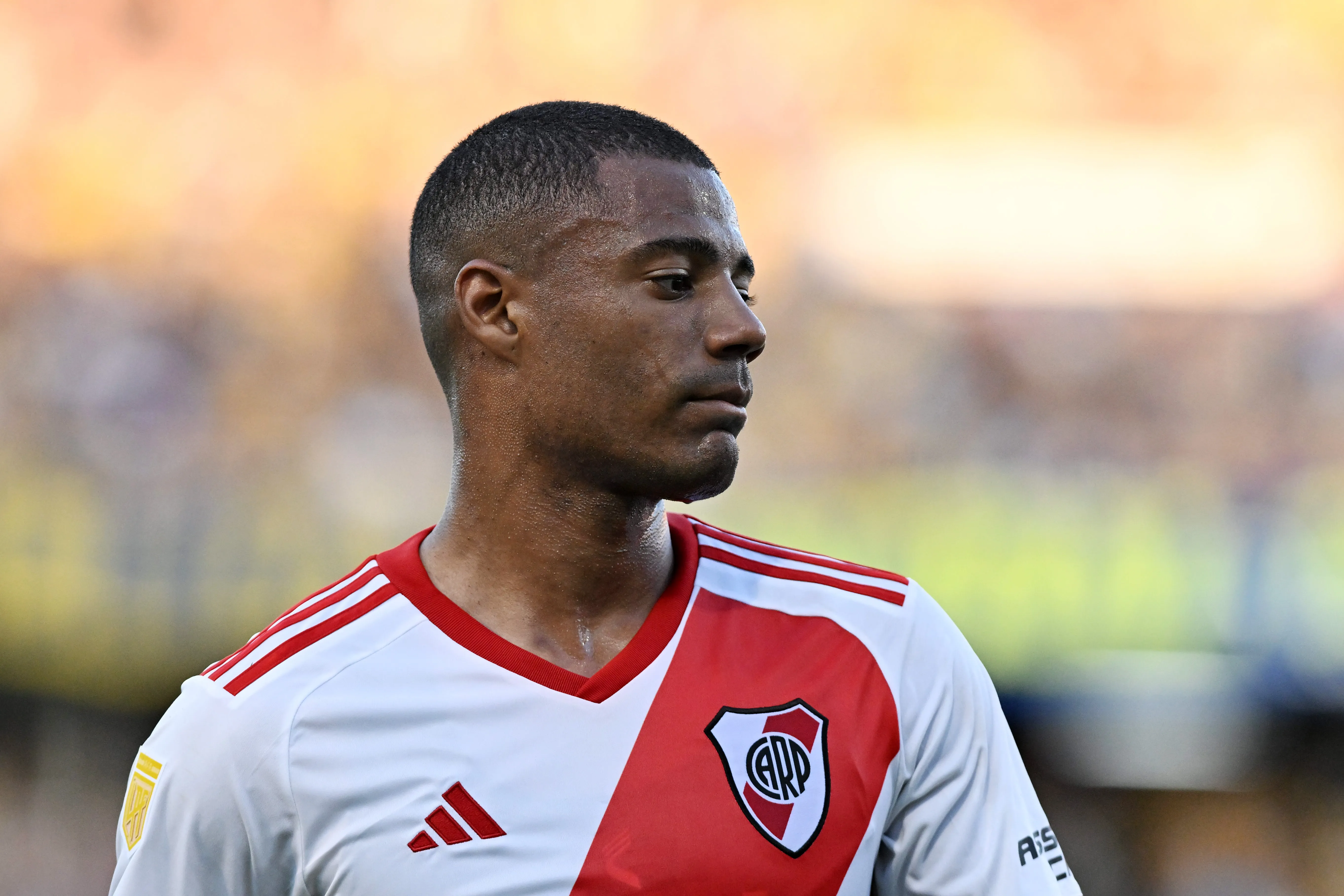 Nicolás De La Cruz em partida pelo River Plate. Foto Luciano Bisbal/Getty Images