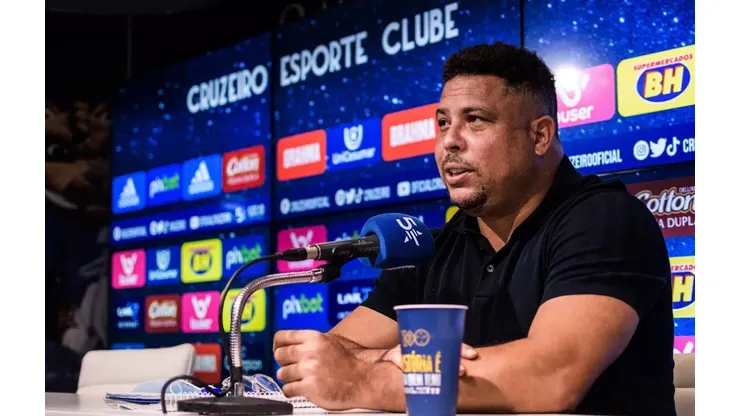 Ronaldo Fenômeno, gestor do Cruzeiro. Foto: Gustavo Aleixo/Cruzeiro