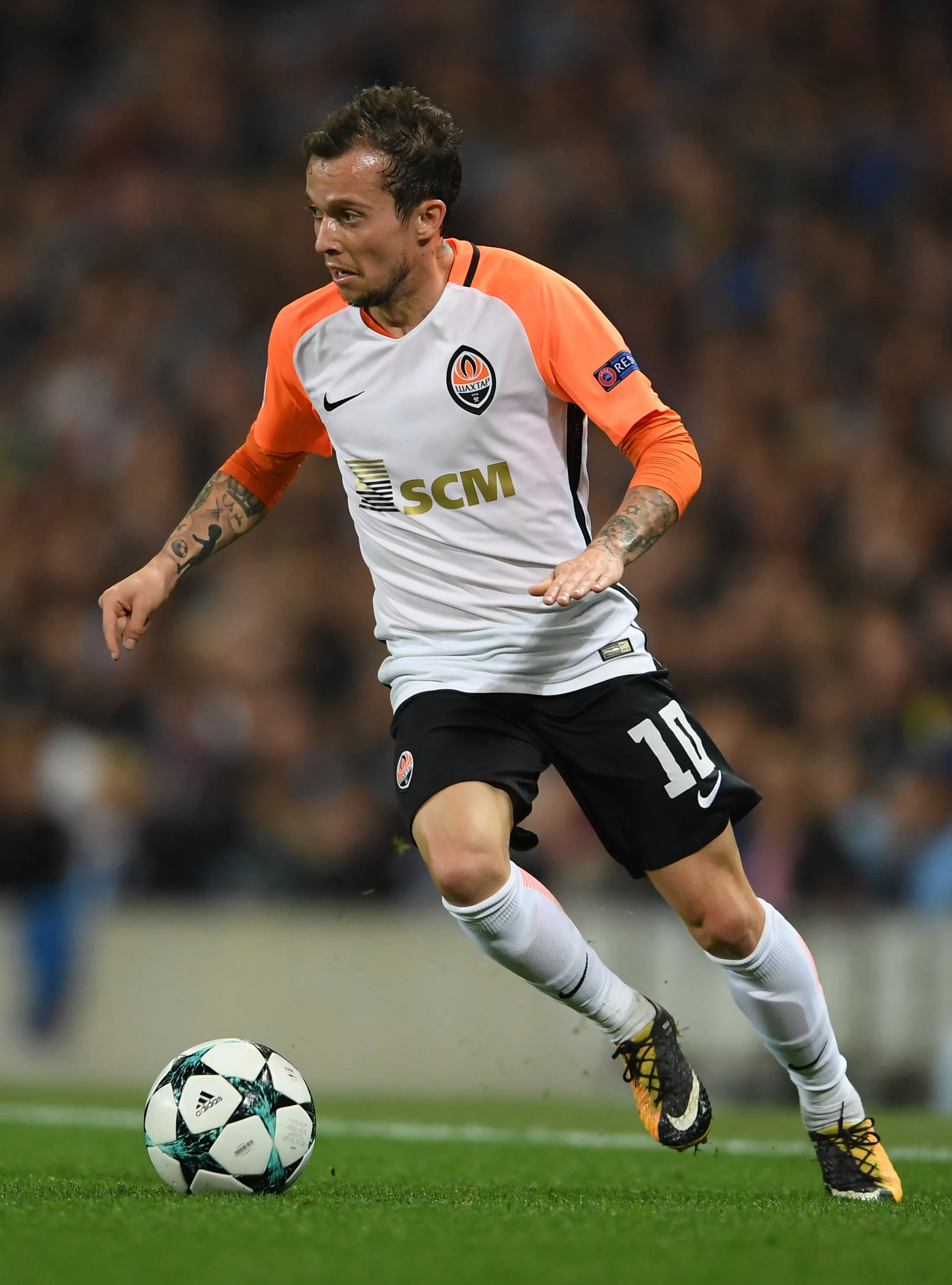Bernard em sua passagem pelo Shakhtar Donetsk. Foto: Laurence Griffiths/Getty Images