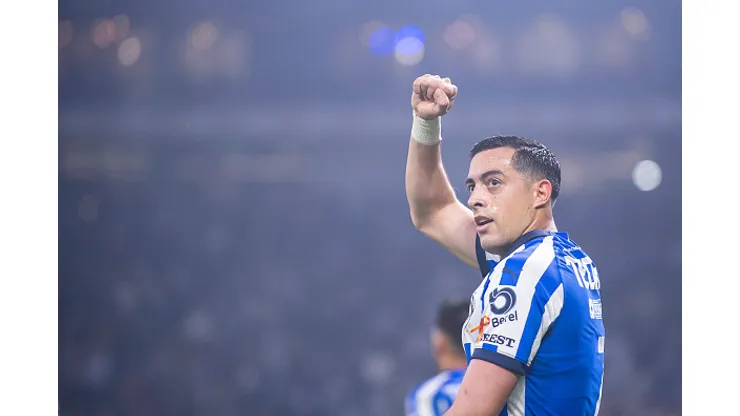 Foto: Azael Rodriguez/Getty Images - Funes Mori comemorando gol pelo Monterrey, no México