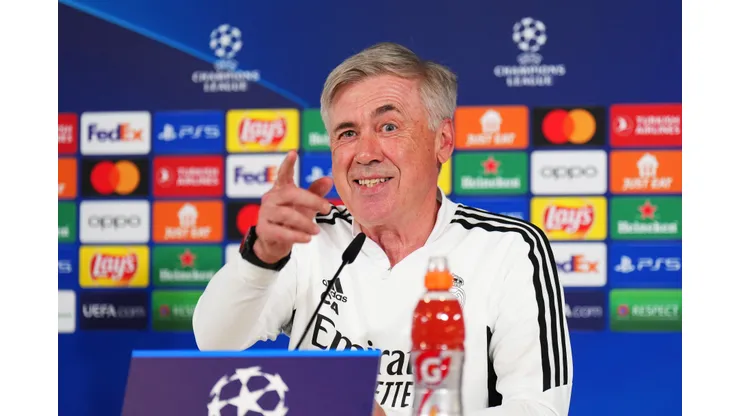 Carlo Ancelotti, técnico do Real Madrid. Foto: Angel Martinez/Getty Images