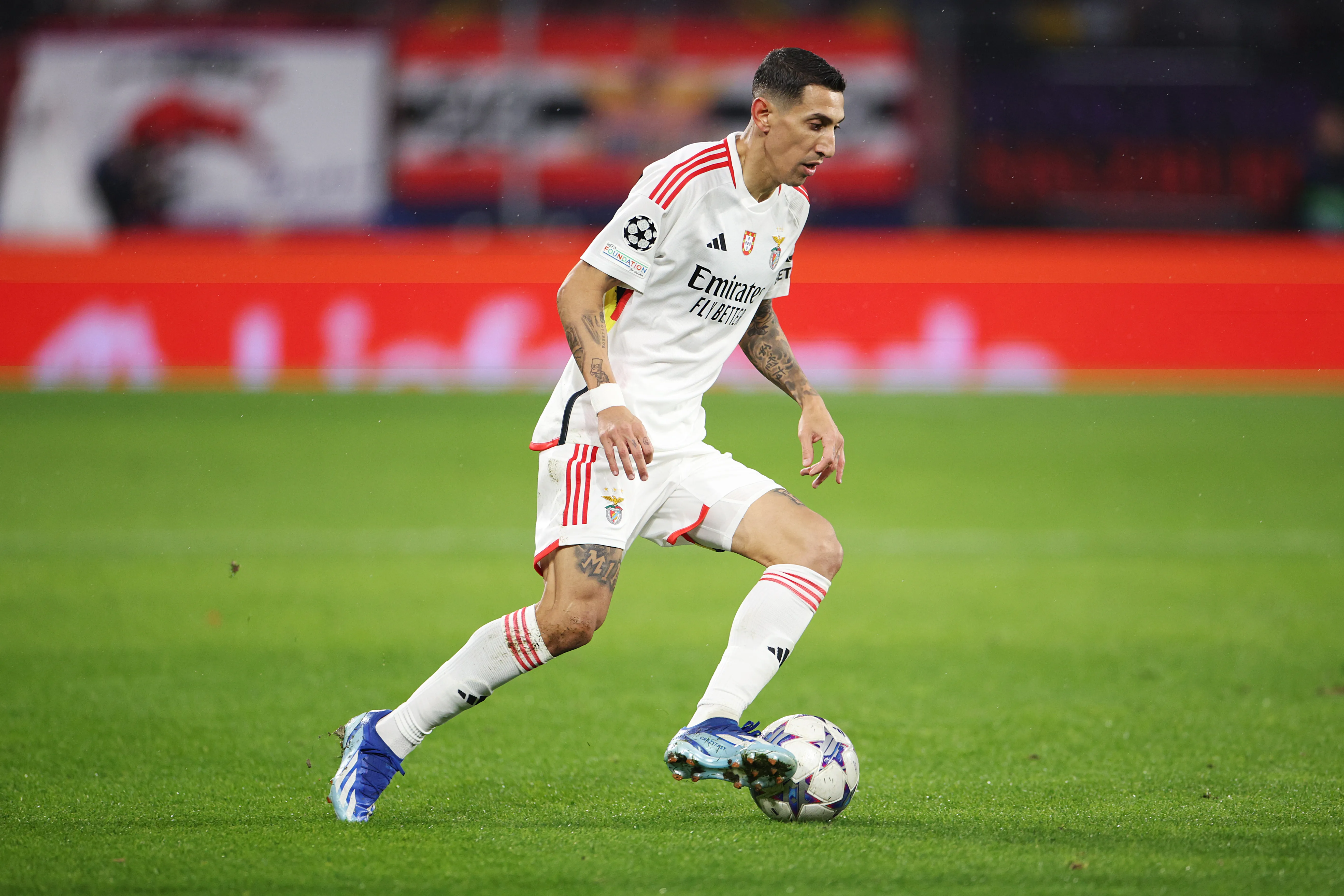 Angel Di Maria em ação pelo Benfica. Foto: Adam Pretty/Getty Images
