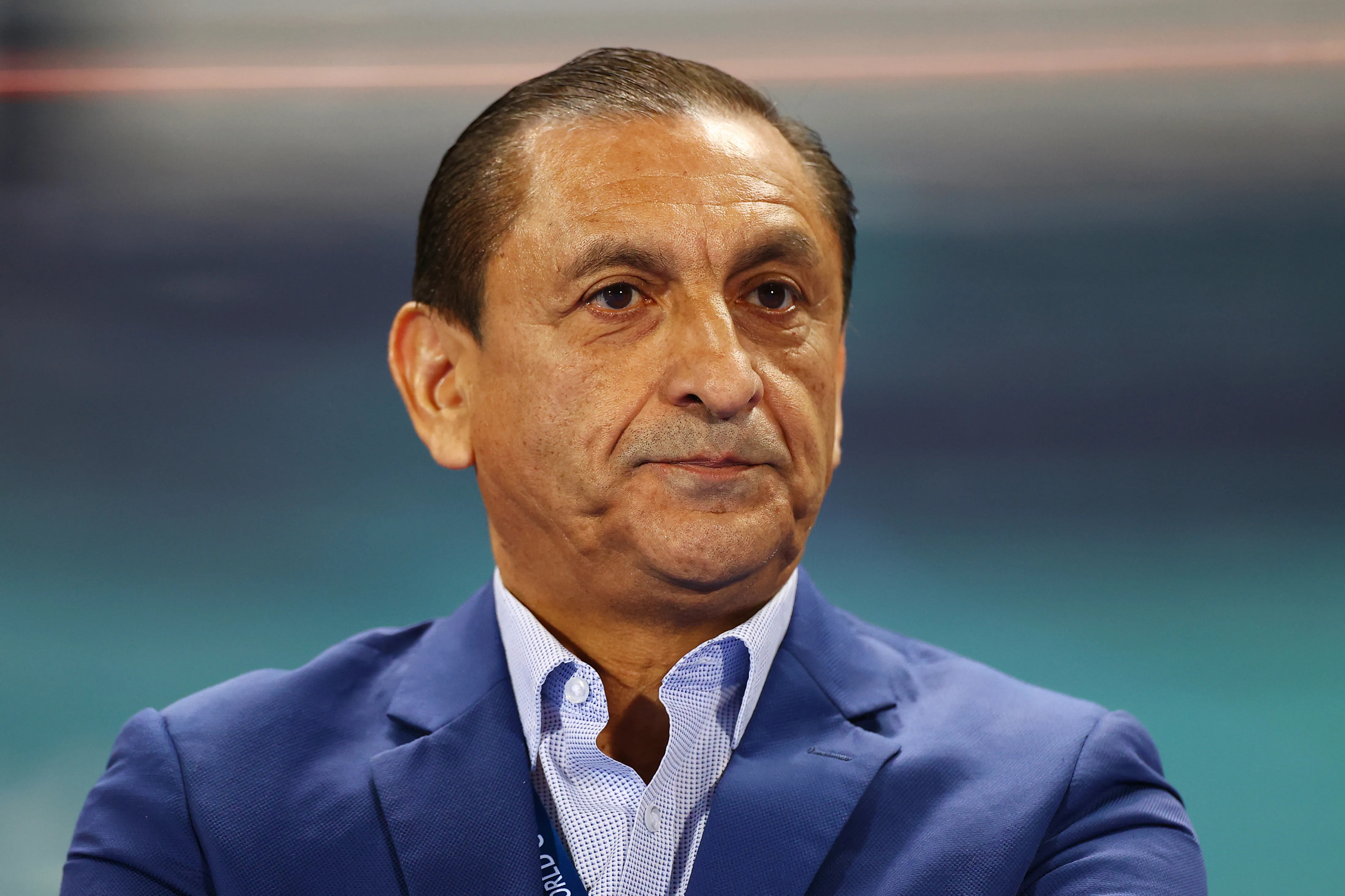 TANGER MED, MOROCCO – FEBRUARY 07: Ramon Diaz, Head Coach of Al Hilal looks on prior to the FIFA Club World Cup Morocco 2022 Semi Final match between Flamengo v Al Hilal SFC at Stade Ibn-Batouta on February 07, 2023 in Tanger Med, Morocco. (Photo by Michael Steele/Getty Images)