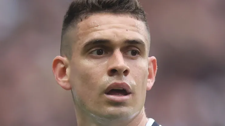 Rafael Borre of Eintracht Frankfurt reacts during the Bundesliga match between Eintracht Frankfurt and FC Augsburg at Deutsche Bank Park on April 29, 2023 in Frankfurt am Main, Germany. (Photo by Alex Grimm/Getty Images)