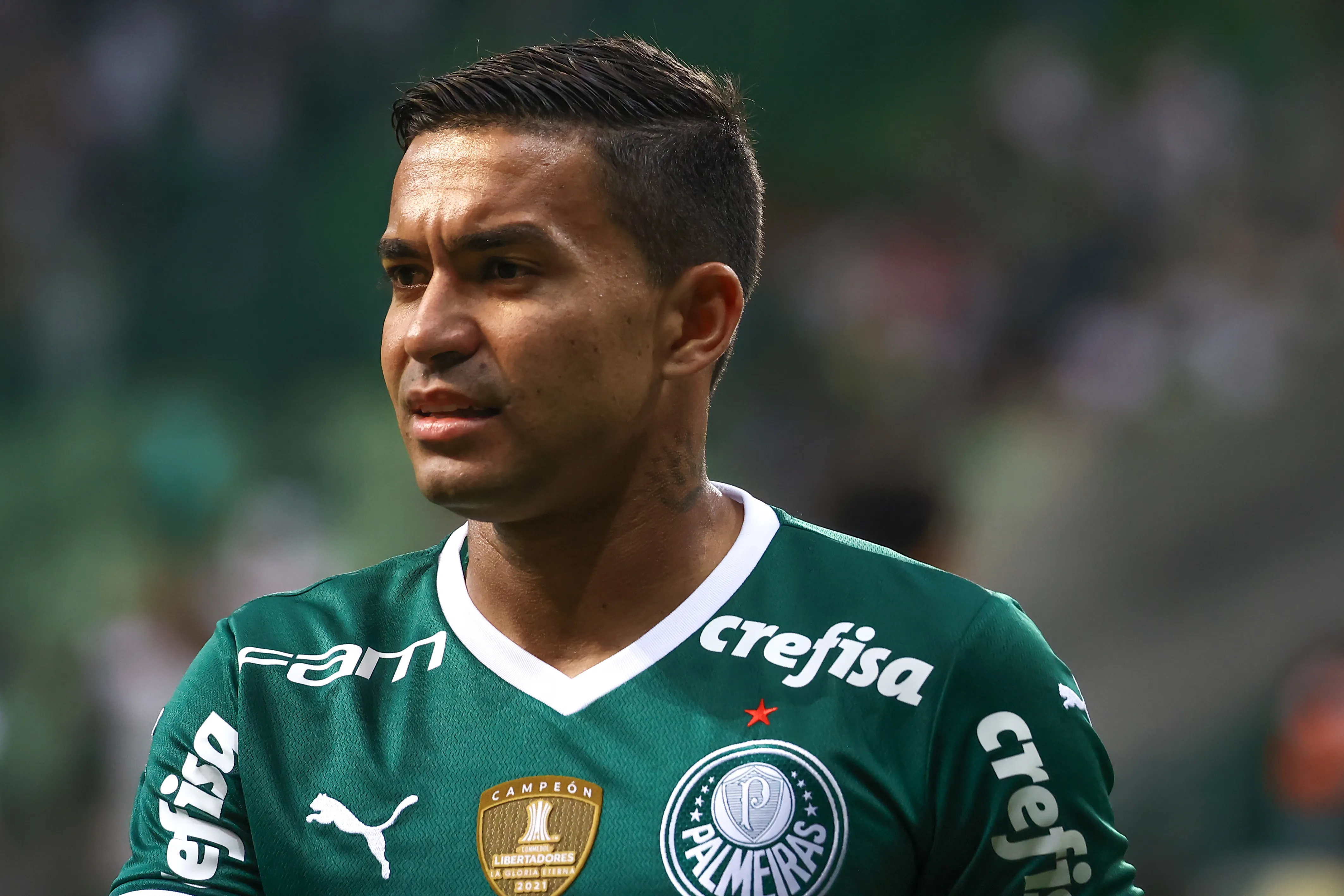 Dudu jogador do Palmeiras durante partida contra o Guarani no estadio Arena Allianz Parque pelo campeonato Paulista 2022. Foto: Marcello Zambrana/AGIF