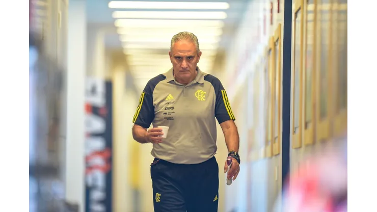 Tite deu bronca em Gabigol por postura no duelo contra o Boavista. Foto: Marcelo Cortes /CRF