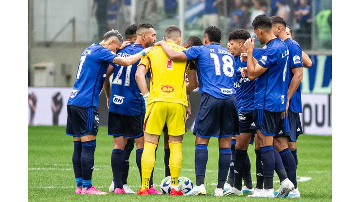 Cruzeiro, elenco. Foto: Fernando Moreno/AGIF