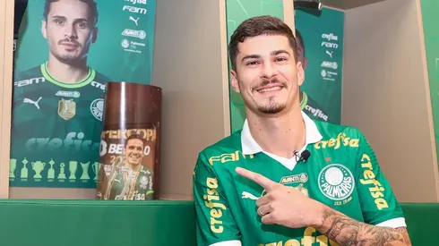 Rômulo, novo reforço do Palmeiras. Foto: Fabio Menotti/Palmeiras