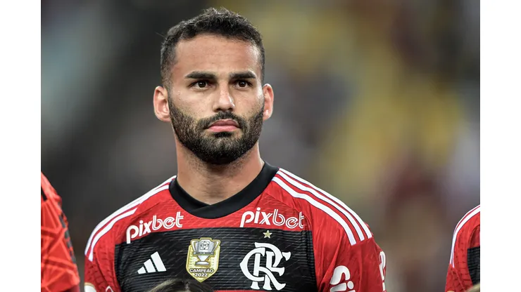 Thiago Maia jogador do Flamengo durante partida contra o Vasco no estadio Maracana pelo campeonato BRASILEIRO A 2023. Foto: Thiago Ribeiro/AGIF