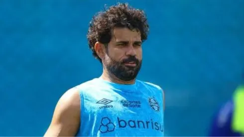 Foto: Reprodução/ Rodrigo Fatturi / Grêmio FBPA - Diego Costa treinando pelo Grêmio
