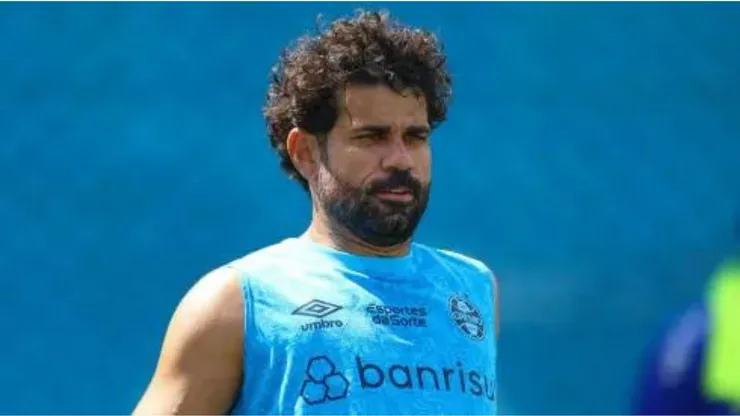 Foto: Reprodução/ Rodrigo Fatturi / Grêmio FBPA - Diego Costa treinando pelo Grêmio