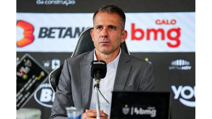 Apresentação de Victor Bagy como novo Diretor de Futebol. Foto: Pedro Souza / Atlético