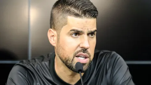 Antonio Oliveira durante entrevista coletiva apos a partida contra o Criciuma no estadio Couto Pereira pelo campeonato Copa do Brasil 2023. Foto: Robson Mafra/AGIF