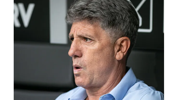 Renato Gaucho tecnico do Gremio durante partida contra o Atletico-MG no estadio Arena MRV pelo campeonato Brasileiro A 2023. Foto: Fernando Moreno/AGIF