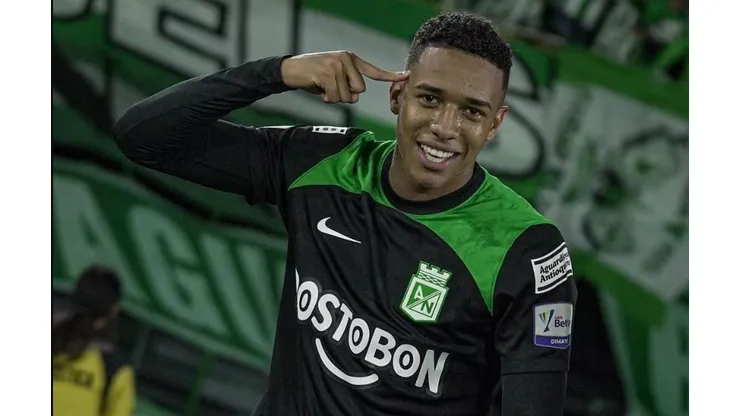 Brajian Palacios, atacante do Atletico Nacional. Foto: Reprodução/Atletico Nacional