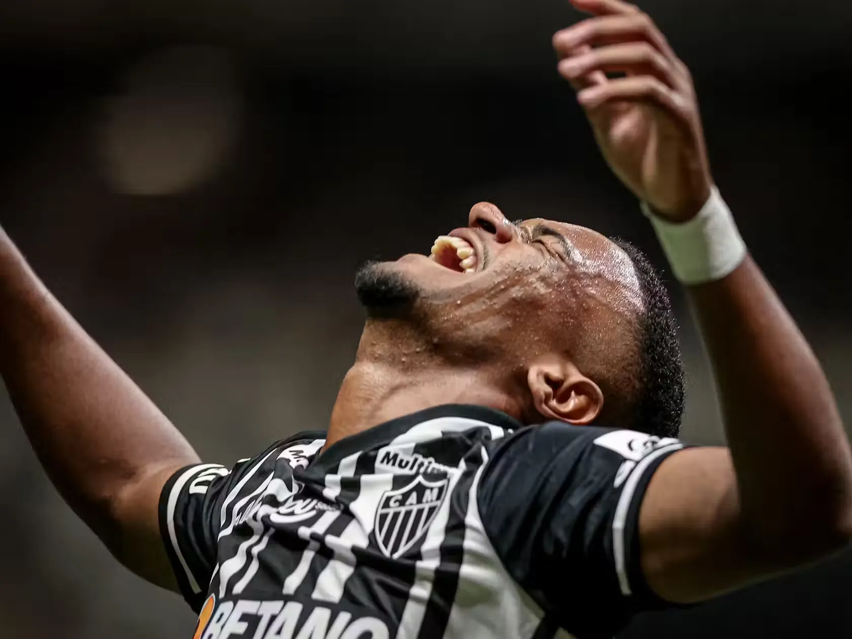 Alisson comemora gol pelo Atlético-MG – Foto: Twitter/Atlético-MG