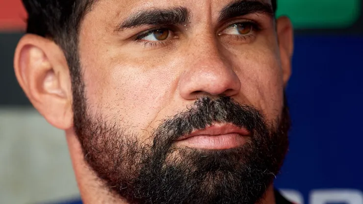 Diego Costa durante partida pelo Atlético de Madrid. Foto Alex Caparros/Getty Images.