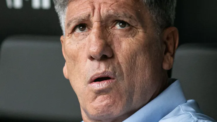 Renato Gaucho técnico do Grêmio durante partida contra o Atlético-MG no estádio Arena MRV pelo campeonato Brasileiro A 2023. Foto: Fernando Moreno/AGIF