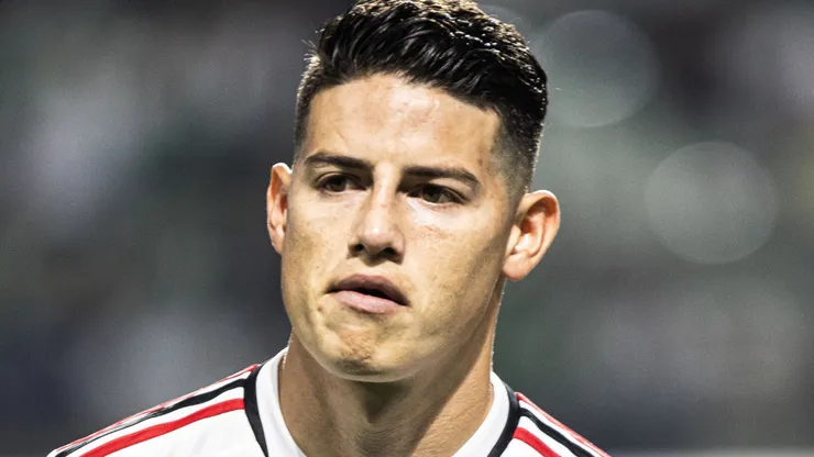 James Rodríguez jogador do São Paulo durante partida contra o Palmeiras no estádio Arena Allianz Parque pelo campeonato Brasileiro A 2023. Foto: Abner Dourado/AGIF