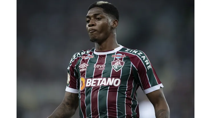Yony Gonzalez jogador do Fluminense durante partida contra o Cruzeiro no estadio Maracana pelo campeonato Brasileiro A 2023. Foto: Jorge Rodrigues/AGIF