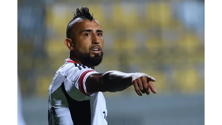 Arturo Vidal, volante do Colo-Colo. Foto: Marcelo Hernandez/Getty Images