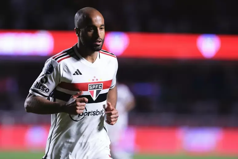 Lucas Moura, jogador do São Paulo – Foto: Ettore Chiereguini/Agif