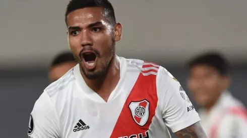 David Martínez, zagueiro do River Plate. Foto: Diego Haliasz/Prensa River