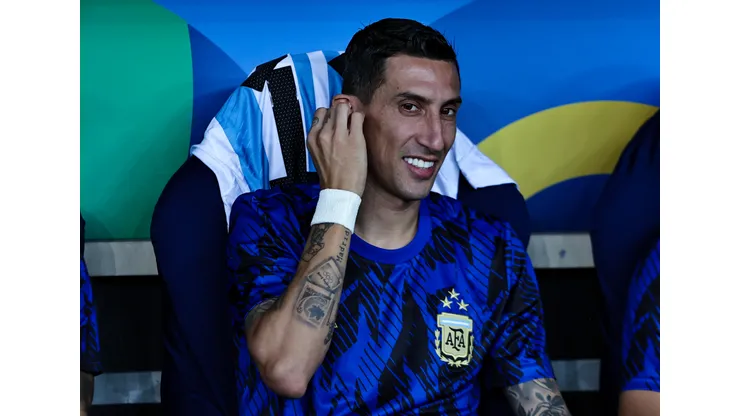 Di Maria jogador do Argentina em foto de arquivo de 21 de Novembro de 2023 antes da partida contra o Brasil no estadio Maracana pelo campeonato Eliminatorias Copa Do Mundo 2026. Gringo pode ser contratado. Foto: Fabio Giannelli/AGIF