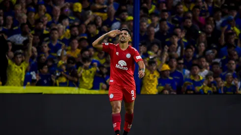 Lucas Passerini, do Belgrano, durante confronto contra o Boca Juniors no Campeonato Argentino de 2024.