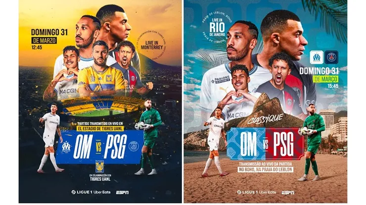 Foto: Divulgação / Ligue 1 - Arte do evento promovido pela Ligue 1 no Brasil e México.
