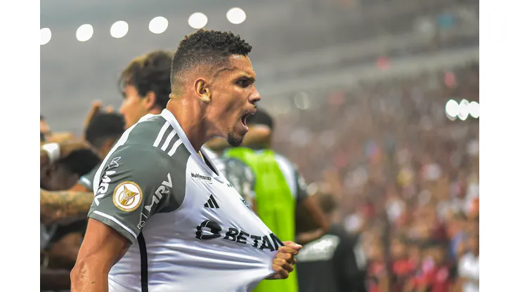 Paulinho quebrou o jejum de gols no duelo contra o América-MG. Foto: Thiago Ribeiro/AGIF