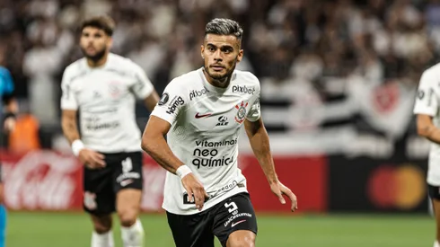 Fausto Vera jogador do Corinthians durante partida contra o Argentinos Juniors no estadio Arena Corinthians pelo campeonato Libertadores 2023. Atleta deve ganhar minutagem no Timão. Foto: Abner Dourado/AGIF