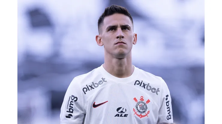 Matias Rojas jogador do Corinthians durante partida contra o America-MG no estadio Arena Corinthians pelo campeonato Copa do Brasil 2023. Jogador deve ir à FIFA para deixar o clube. Foto: Ettore Chiereguini/AGIF