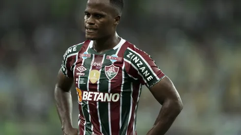 Foto: Jorge Rodrigues/AGIF - Jhon Arias durante a partida contra a LDU no Maracanã pela Recopa.