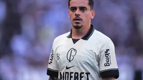 Fagner durante partida contra o Santo André na Arena Corinthians pelo campeonato Paulista 2024. Foto: Ettore Chiereguini/AGIF
