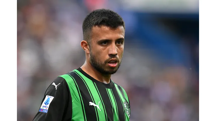 Matheus Henrique durante partida pelo Sassuolo na Série A TIM, jogador entregou gol para o time adversário. (Photo by Alessandro Sabattini/Getty Images)