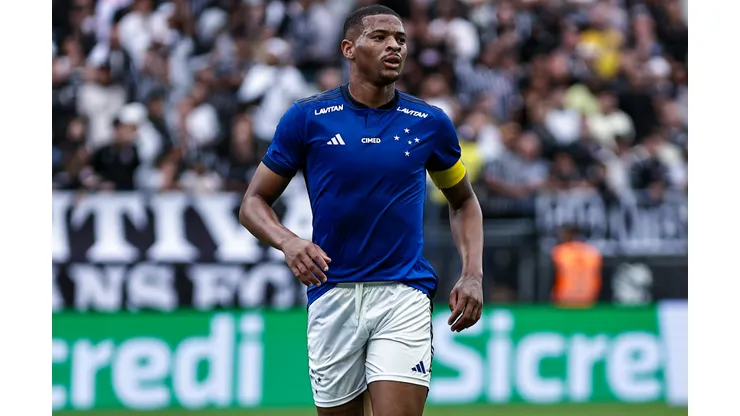 Pedrão jogador do Cruzeiro durante partida contra o Corinthians no estadio Arena Corinthians pelo campeonato Copa Sao Paulo 2024.