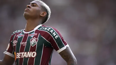 RJ – RIO DE JANEIRO – 08/10/2023 – BRASILEIRO A 2023, FLUMINENSE X BOTAFOGO – John Kennedy jogador do Fluminense durante partida contra o Botafogo no estadio Maracana pelo campeonato Brasileiro A 2023. Foto: Jorge Rodrigues/AGIF