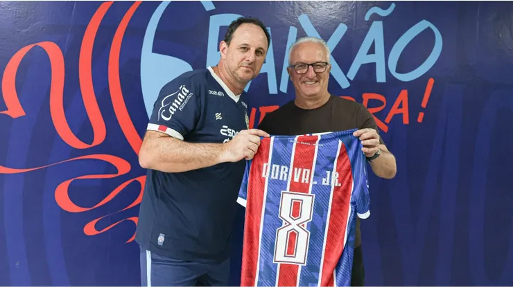 Ceni e Dorival no CT do Bahia .Foto: Reprodução/Bahia E.C