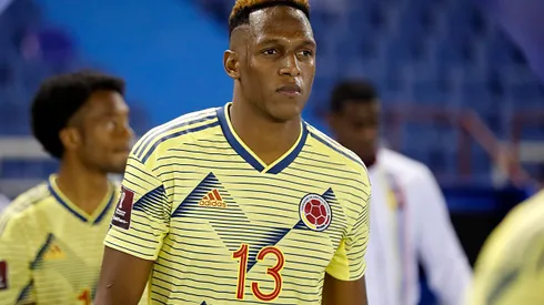 Yerry Mina, zagueiro da Seleção da Colombia, alvo do Botafogo