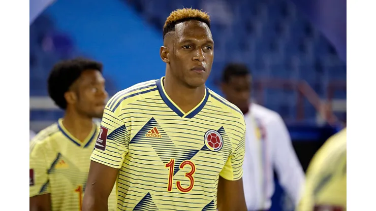Yerry Mina, zagueiro da Seleção da Colombia, alvo do Botafogo